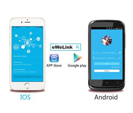 Ứng dụng eWelink cho điện thoại IOS và Andriod